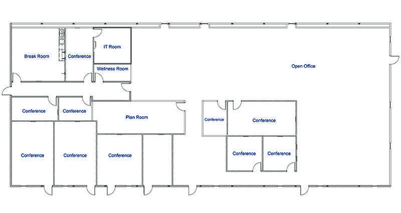 City-of-Hope-Administrative-Building Floor Plan