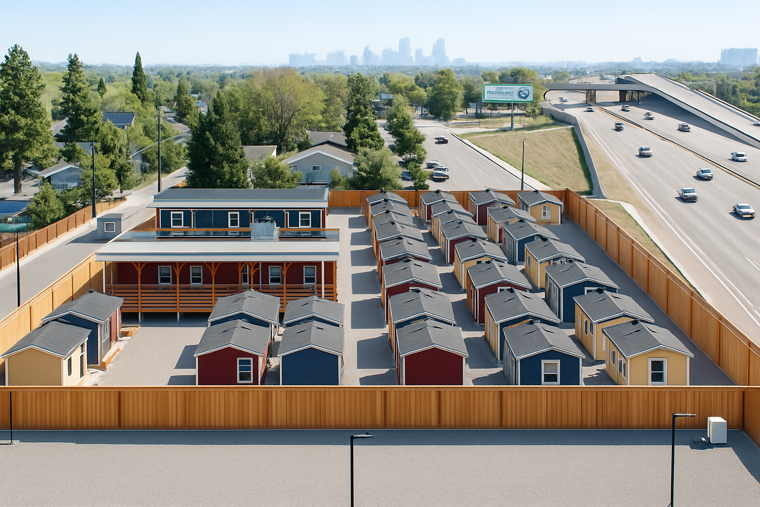 Clara Brown Commons Arial shot